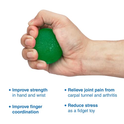 Flint Rehab Orbitals - Hand Exercise Balls - Workout Set of 4 for Carpal Tunnel Pain Relief Therapy - Arthritis - Physical Therapy - Hand Strengthener - Stress Relief - Hand Grip Strengthening by FlintRehab