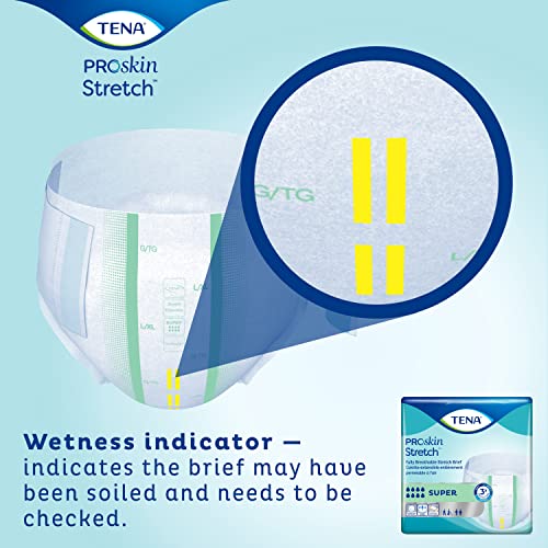 TENA Stretch Super Adult Incontinence Brief 3X-Large Heavy Absorbency Bariatric, 61391, Super, 32 Ct by SCA