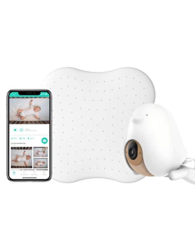 Cubo Ai Sleep Safety Bundle - Includes 1080p HD Night Vision Cubo Ai Plus Smart Baby Monitor with 3-Stand Set & Sleep Sensor Pad | Proactive AI Safety Alerts, Sleep Analytics & Micro Motion Detection by Yun Yun AI Baby Camera Co., Ltd