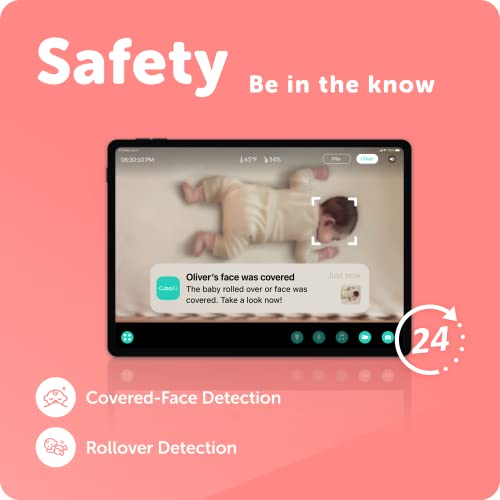 Cubo Ai Sleep Safety Bundle - Includes 1080p HD Night Vision Cubo Ai Plus Smart Baby Monitor with 3-Stand Set & Sleep Sensor Pad | Proactive AI Safety Alerts, Sleep Analytics & Micro Motion Detection by Yun Yun AI Baby Camera Co., Ltd