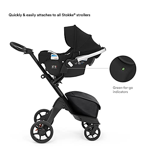 Stokke PIPA by Nuna Car Seat, Black - Ergonomic Design - Effortless Installation - Adjustable Safety Harness & Side Impact Protection - for Babies Up to 32 lbs./32 in. - Base Included from Stokke