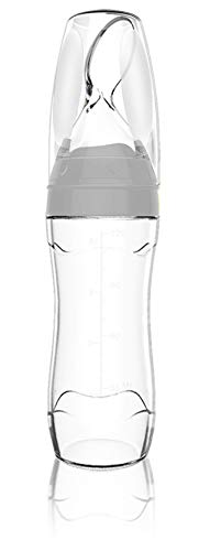 Haakaa Silicone Baby Food Feeding Spoon (Grey) from haakaa