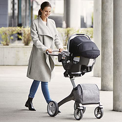 Stokke PIPA by Nuna Car Seat, Black - Ergonomic Design - Effortless Installation - Adjustable Safety Harness & Side Impact Protection - for Babies Up to 32 lbs./32 in. - Base Included from Stokke