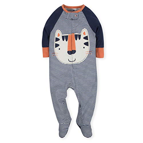 Gerber Baby Boys' 4 Pack Sleep 'N Play Footie, Tiger/Hedgehog, 3-6 Months from GERLO