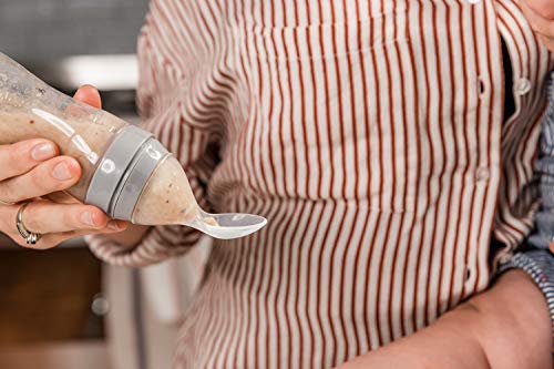 Haakaa Silicone Baby Food Feeding Spoon (Grey) from haakaa