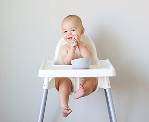 Otterlove Silicone Baby Spoons â 100% Platinum Pure LFGB Silicone Soft-Tip â Self Feeding Training Spoon for Baby Led Weaning (Sage & Sand) from Platinum Pure