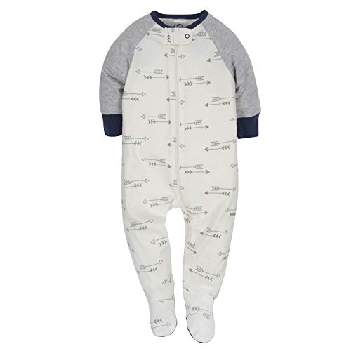 Gerber Baby Boys' 4 Pack Sleep 'N Play Footie, Tiger/Hedgehog, 3-6 Months from GERLO