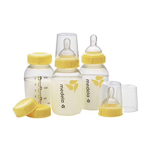 Medela Breastfeeding Gift Set, Breast Milk Storage System; Bottles, Nipples, Travel Caps, Breastmilk Storage Bags and More, Made Without BPA from AmazonUs/MEFJY
