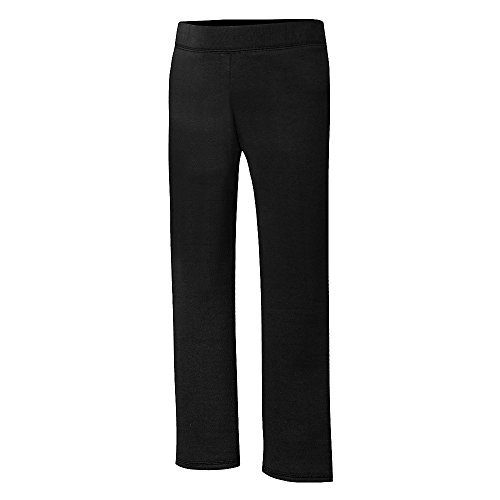 Hanes girls Comfortsoft Ecosmart Open Bottom Leg Sweatpants Pants, Black, Large US from Hanes Women's Activewear