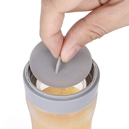 Haakaa Silicone Baby Food Feeding Spoon (Grey) from haakaa