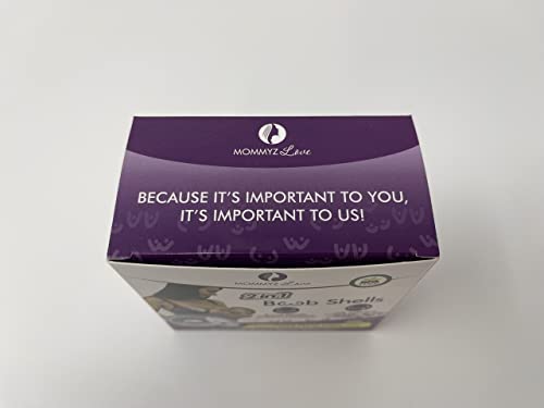 Breast Shell & Milk Catcher for Breastfeeding Relief (2 in 1) Protect Cracked, Sore, Engorged Nipples & Collect Breast Milk Leaks During The Day, While Nursing or Pumping (2 Pack) from Mommyz Love, Inc