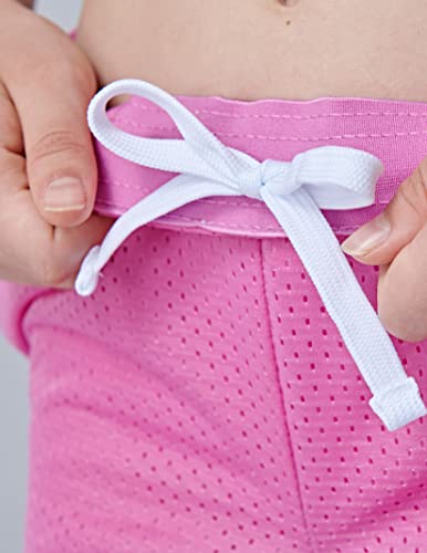 Liberty Pro 4 Pack: Youth Girls Basketball Shorts 3", Mesh Shorts Kids Athletic Clothes Gym Apparel Performance Active Wear (Set 1, Medium) by 