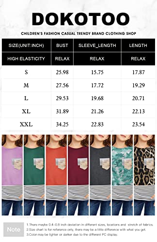Dokotoo Girls Long Sleeve Sweatshirts Striped Leopard Camouflage Sweatshirt Sequin Pocket Pullover Shirts Tops for Teen Girls Leopard Size 6-7 by 