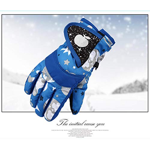 GDDXLM 2022 Kids Winter Ski Gloves for Boys Girls Winter Waterproof Thickening Warm Cold-Proof Outdoor Skating Skiing Gloves Holiday Outdoor Walking Essential Clothing Matching by GDDXLM