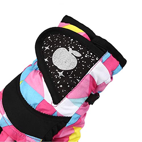 GDDXLM 2022 Kids Winter Ski Gloves for Boys Girls Winter Waterproof Thickening Warm Cold-Proof Outdoor Skating Skiing Gloves Holiday Outdoor Walking Essential Clothing Matching by GDDXLM