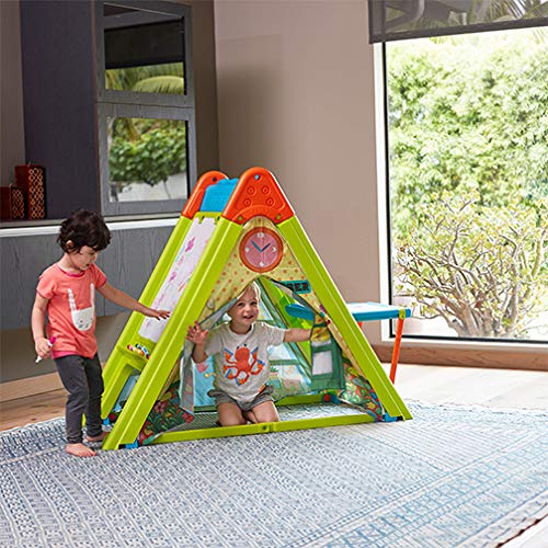 ECR4Kids Deluxe Dry-Erase Art Easel with Light-Up Tracing Desk for Kids, Bonus Playhouse Tent, Foldable for Easy Storage, Indoor or Outdoor Toy by ECR4Kids