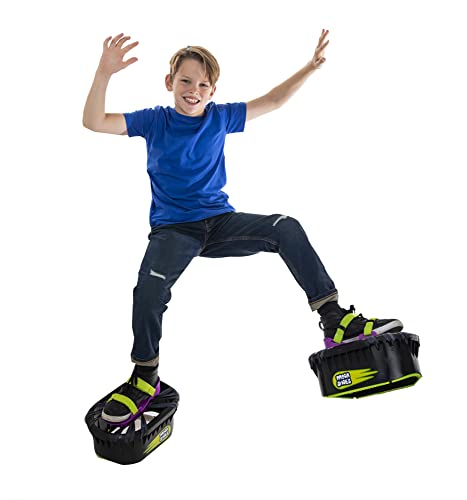 Big Time Toys Moon Shoes Bouncy Shoes, Mini Trampolines For your Feet, One Size, Black, New and improved, Bounce your way to fun, Very durable, No tool assembly, Athletic development, up to 160 lbs from Bog Time Toys