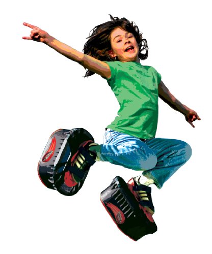 Big Time Toys Moon Shoes Bouncy Shoes, Mini Trampolines For your Feet, One Size, Black, New and improved, Bounce your way to fun, Very durable, No tool assembly, Athletic development, up to 160 lbs from Bog Time Toys