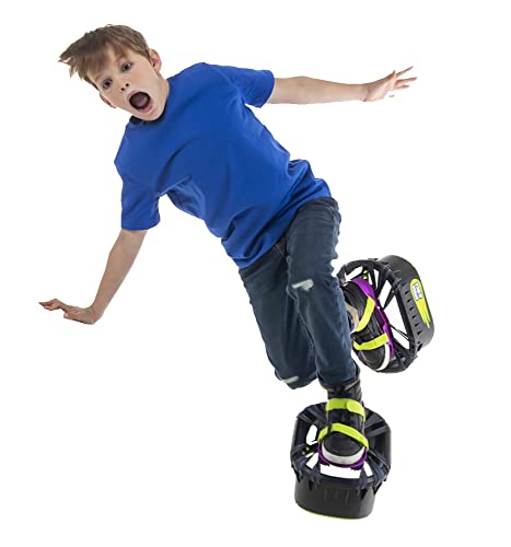 Big Time Toys Moon Shoes Bouncy Shoes, Mini Trampolines For your Feet, One Size, Black, New and improved, Bounce your way to fun, Very durable, No tool assembly, Athletic development, up to 160 lbs from Bog Time Toys