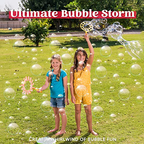 JOYIN Bubble Wand Set with 16oz Bubble Solution 10" Large Bubble Wands Colorful Bubble Wands for Kids, Indoor and Outdoor Play, Christmas Themed Party and Gifts by Joyin Inc