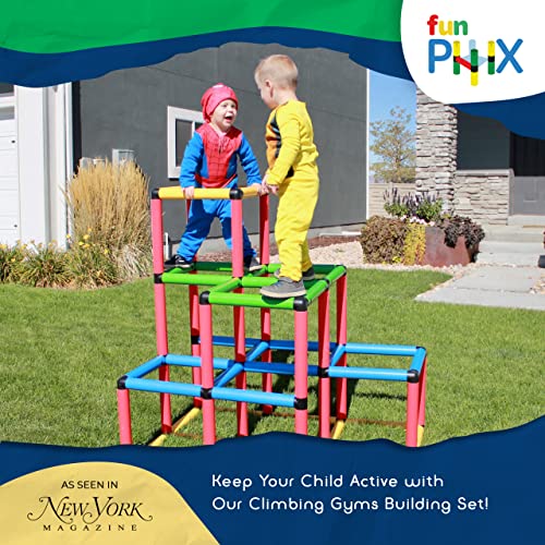 Funphix Climbing Gyms- STEM Learning Colorful Buildable Indoor Outdoor Play Structure for Kids by FUNPHIX