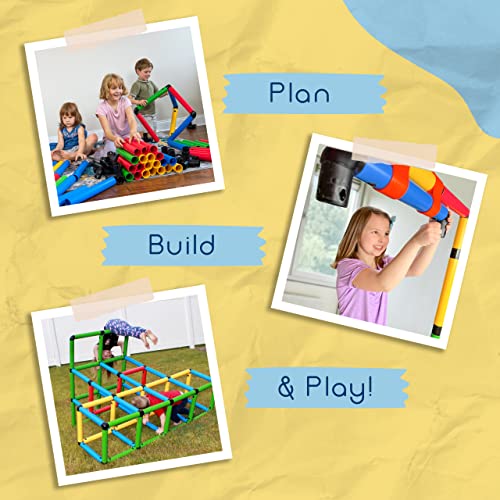 Funphix Climbing Gyms- STEM Learning Colorful Buildable Indoor Outdoor Play Structure for Kids by FUNPHIX