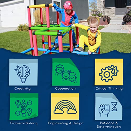 Funphix Climbing Gyms- STEM Learning Colorful Buildable Indoor Outdoor Play Structure for Kids by FUNPHIX