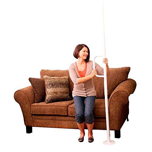 Able Life Universal Floor to Ceiling Grab Bar, Elderly Tension Mounted Floor to Ceiling Transfer Pole, Bathroom Safety Assist Grab Bar and Stability Rail with Support Handle from Able Life