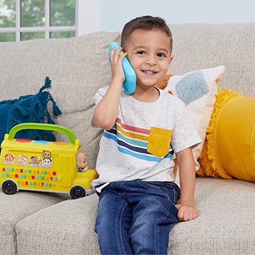 CoComelon Musical Learning Bus, Number and Letter Recognition, Phonetics, Yellow School Bus Toy Plays ABCs and Wheels on the Bus, by Just Play by Just Play