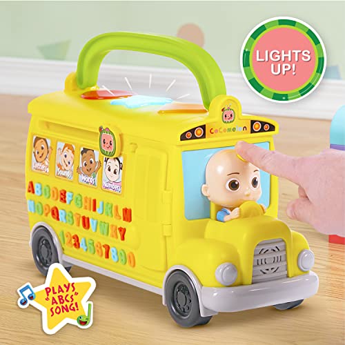 CoComelon Musical Learning Bus, Number and Letter Recognition, Phonetics, Yellow School Bus Toy Plays ABCs and Wheels on the Bus, by Just Play by Just Play