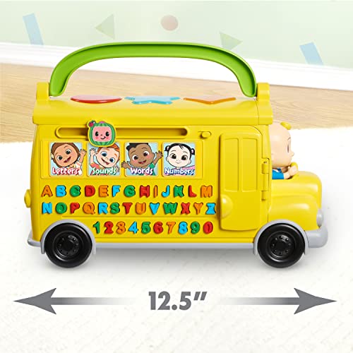 CoComelon Musical Learning Bus, Number and Letter Recognition, Phonetics, Yellow School Bus Toy Plays ABCs and Wheels on the Bus, by Just Play by Just Play