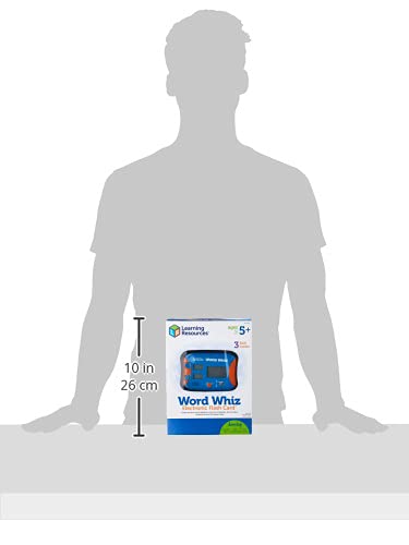 Learning Resources Word Whiz Electronic Flash Card, Handheld Word Games, Word Building Game for Kids, Electronic Learning Games, Ages 5+ by Learning Resources