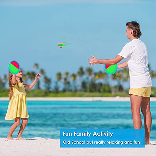 Aywewii Toss and Catch Ball Set,3 Set Catch Game Toys Outdoor Games for Kids Backyard Games with 6 Paddles 3 Balls,Perfect Beach Toys Gift for Kids/Adults (Upgraded) from Ningbo Sno Stationery & Sports Articles Co., Ltd