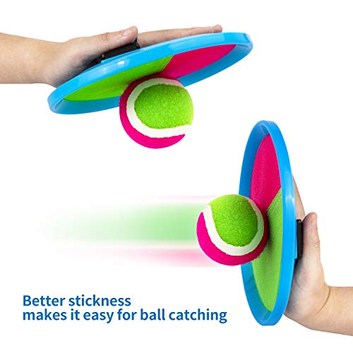 Aywewii Toss and Catch Ball Set,3 Set Catch Game Toys Outdoor Games for Kids Backyard Games with 6 Paddles 3 Balls,Perfect Beach Toys Gift for Kids/Adults (Upgraded) from Ningbo Sno Stationery & Sports Articles Co., Ltd