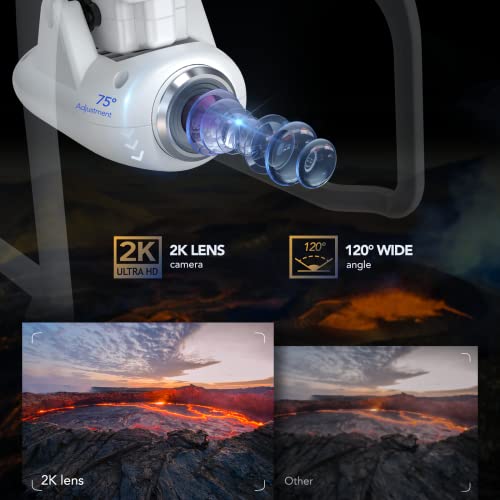 Potensic T25 Drone with Camera for Adults, 2K GPS FPV Camera Drone with Backpack, 3 Batteries, Auto Return Home, Follow Me, Waypoint Fly, Altitude Hold, 2021 Upgraded by 