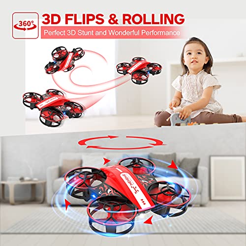 NEHEME NH330 Mini Drones for Kids Beginners Adults, RC Small Helicopter Quadcopter with Headless Mode, Auto Hovering, Throw to Go, 3D Flip and 2 Batteries, Indoor Flying Toys/Gift for Boys Girls from NEHEME