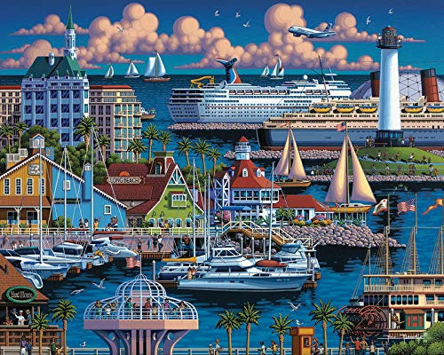 300 Piece Jigsaw Puzzle,Beach Scenery,Island,Waves,sea,Ocean,Nature,Birthday Festival Gift by Anwei