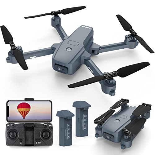 X15 Drone with Camera for Adults 4K, Foldable FPV Drones, RC Quadcopter Multirotors with 5G Transmission, Electronically Camera, One Key Start, Altitude Hold, 3D Flip, Custom Route, 2 Batteries by X-IMVNLEI