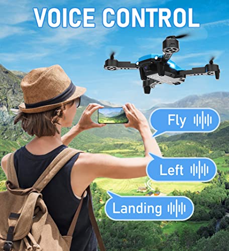 Kids Drone with Camera 1080P HD, Mini WiFi Drone with Battery for Teenagers Adults, Foldable RC Quadcopter, 360Â°Tumbling, Speed Adjustment, Altitude Hold, Headless Mode, Toys Gifts for Boys Girls by GGBOND