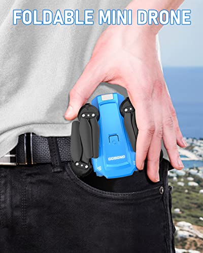 Kids Drone with Camera 1080P HD, Mini WiFi Drone with Battery for Teenagers Adults, Foldable RC Quadcopter, 360Â°Tumbling, Speed Adjustment, Altitude Hold, Headless Mode, Toys Gifts for Boys Girls by GGBOND