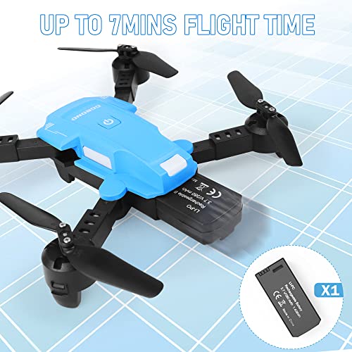 Kids Drone with Camera 1080P HD, Mini WiFi Drone with Battery for Teenagers Adults, Foldable RC Quadcopter, 360Â°Tumbling, Speed Adjustment, Altitude Hold, Headless Mode, Toys Gifts for Boys Girls by GGBOND