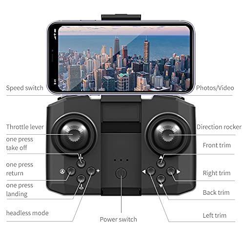 NEW Super Small Mini Drones with Camera for Adults 4K Drones for Kids Beginners Toy Quadcopter with APP FPV Video, Altitude Hold, Headless Mode, Trajectory Flight (1 Battey&720P WiFi Camera, Orange) by Lozenge