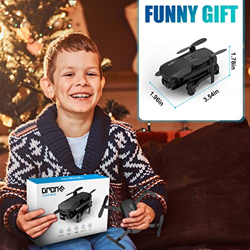 INPORSA Mini Drone - Foldable Drone with Camera for Kids Beginners, Remote Control Quadcopter Toy with 720P FPV Camera, One Key Take Off/Landing, Altitude Hold, Headless Mode, 3D Flip, 2 Batteries, Black by âShantou Chenghai District Lingke Toys Factory