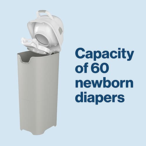 Foundations Premium Tall Diaper Pail with Airtight Lid, Diaper Disposal for Childcare Centers and Home Use (Gray) from Foundations
