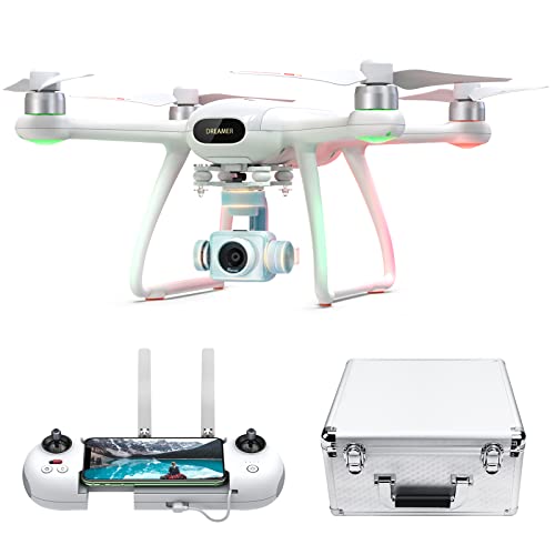 Potensic Dreamer Pro Drones with Camera for Adults, 3-Axis Gimbal GPS Quadcopter with 2KM FPV Transmission Range, 28mins Flight, Brushless Motor, Auto-Return, Portable Carry case and 32G SD Card from Potensic