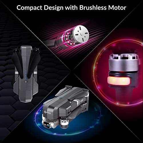 Contixo F35 GPS Drone with 4K UHD Camera 2-Axis Self stabilizing Gimbal 5G WiFi FPV RC Quadcopter Brushless Drone for Adults, Bonus 64GB SD Card Carrying Case by Contixo