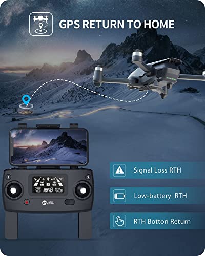 Holy Stone HS710 Drones with Camera for Adults 4K, GPS FPV Foldable 5G Quadcopter for Beginners with Optical Flow Positioning, Auto Return Home, Follow Me, Brushless Motor, 50 Mins Long Flight Time by Holy Stone