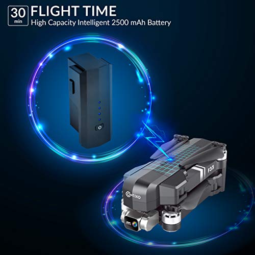 Contixo F35 GPS Drone with 4K UHD Camera 2-Axis Self stabilizing Gimbal 5G WiFi FPV RC Quadcopter Brushless Drone for Adults, Bonus 64GB SD Card Carrying Case by Contixo