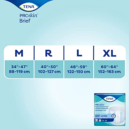 TENA Ultra Adult Incontinence Brief L Heavy Absorbency Breathable, 67300, 80 Ct from TENA