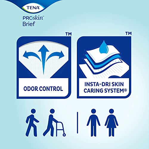 TENA Ultra Adult Incontinence Brief L Heavy Absorbency Breathable, 67300, 80 Ct from TENA